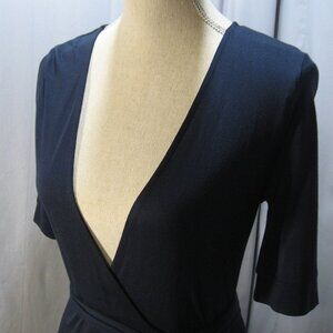 Banana Republic Navy Blue Wrap Blouse